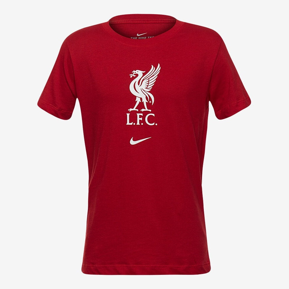 Nike 2020-21 Liverpool Youth Evergreen Crest Tee - Red-White