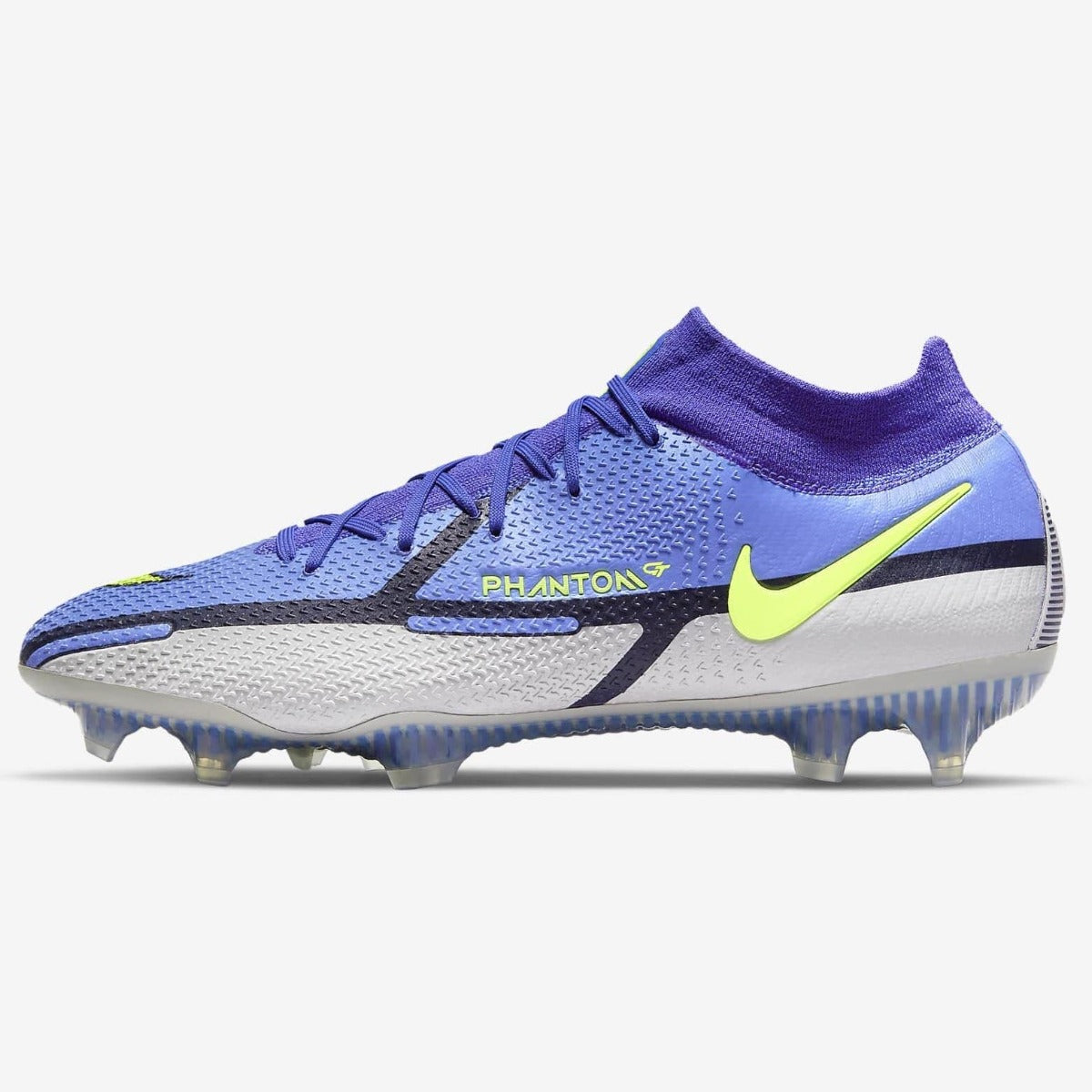 Nike Phantom GT2 Elite DF FG - Saphire-Grey-Volt	(Side 1)