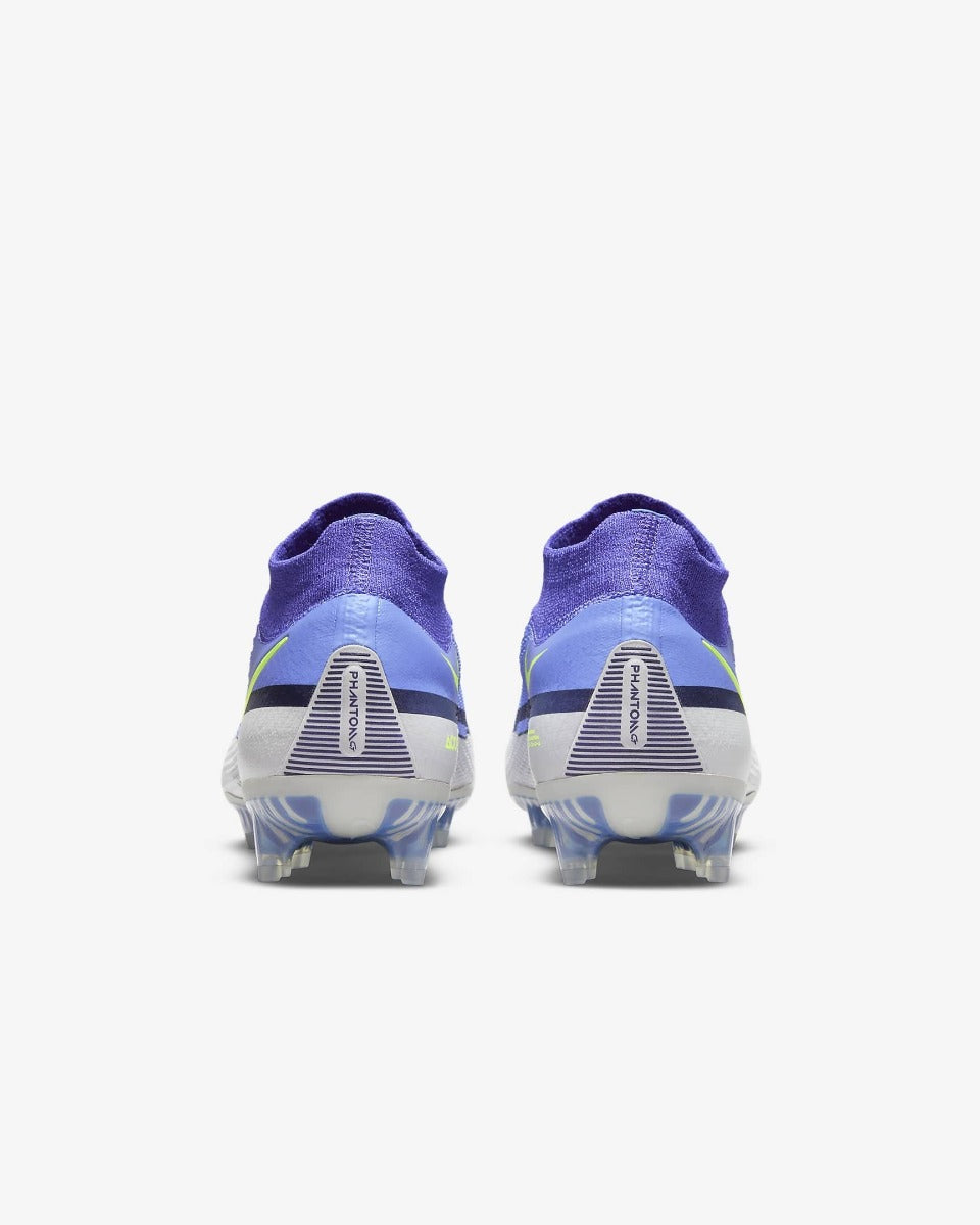 Nike Phantom GT2 Elite DF FG - Saphire-Grey-Volt	(Pair - Back)