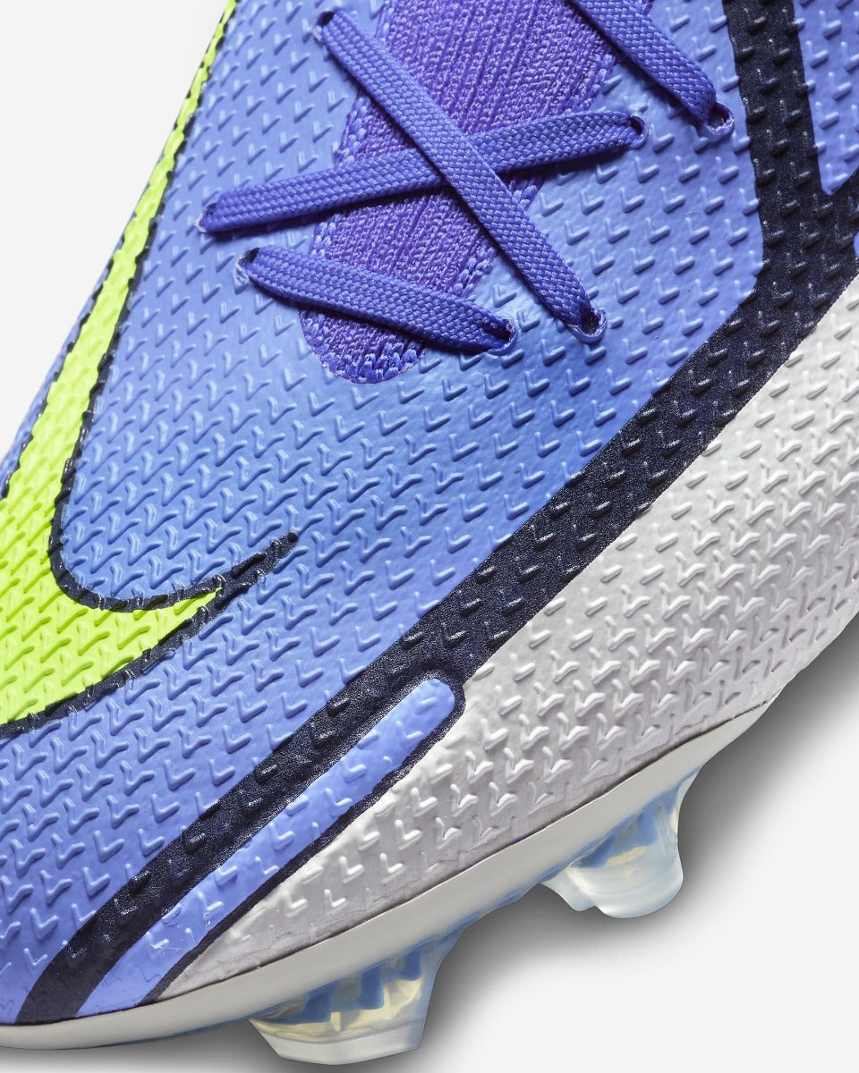 Nike Phantom GT2 Elite DF FG - Saphire-Grey-Volt	(Detail 2)