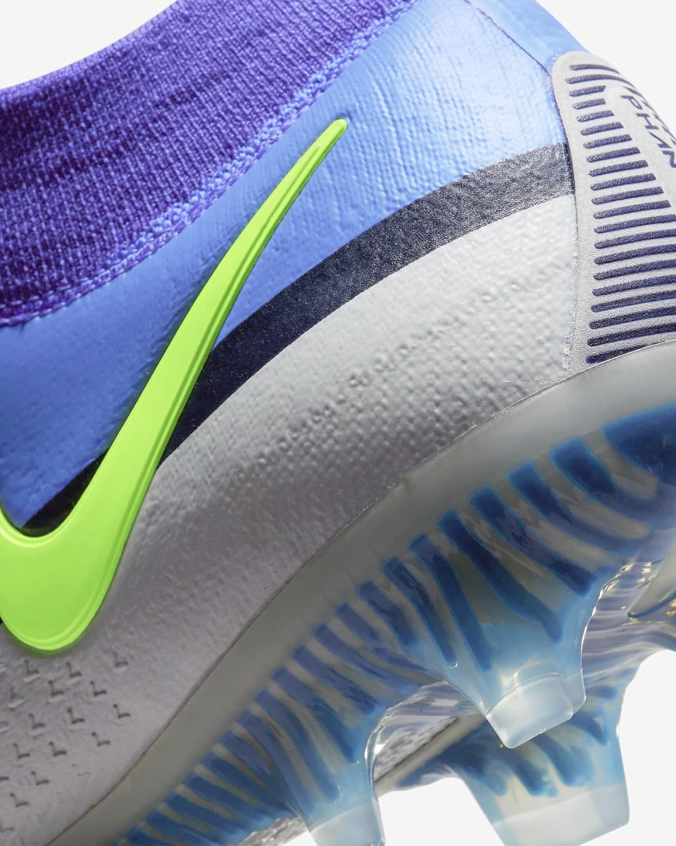 Nike Phantom GT2 Elite DF FG - Saphire-Grey-Volt	(Detail 3)
