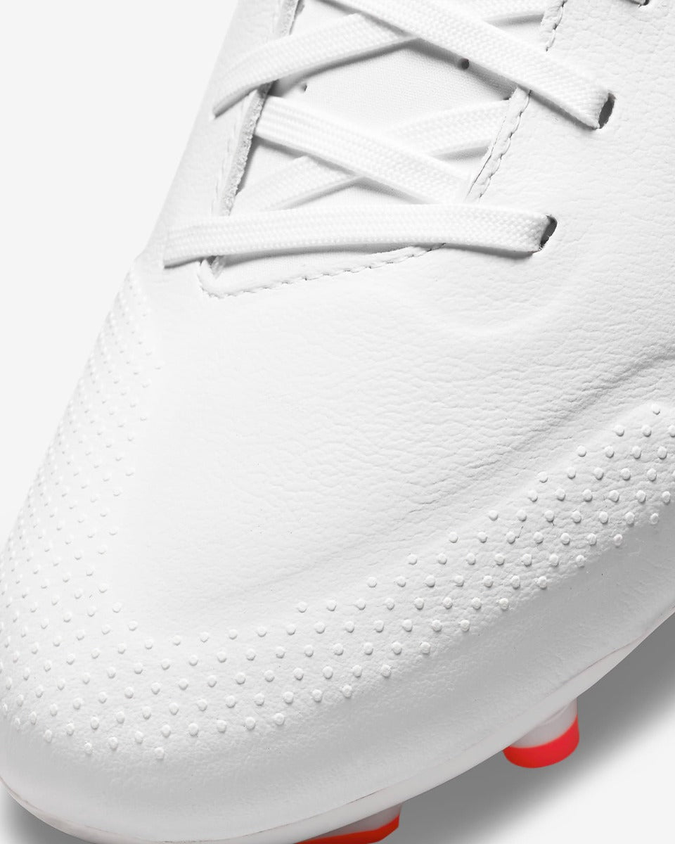 Nike Legend 9 Academy FG-MG - White-Volt-Crimson (Detail 2)