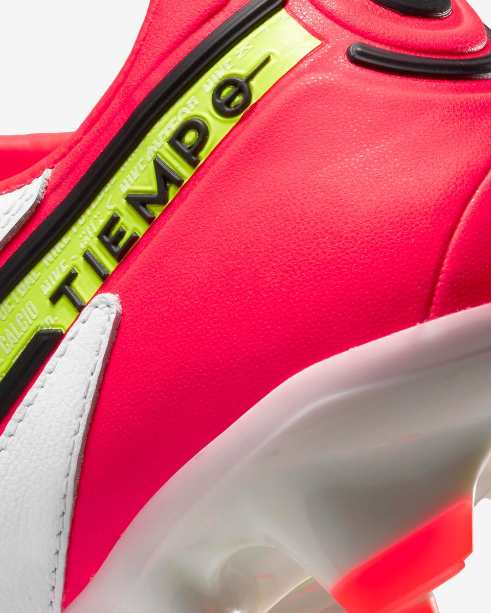 Nike Legend 9 Pro FG - White-Volt-Crimson (Detail 3)