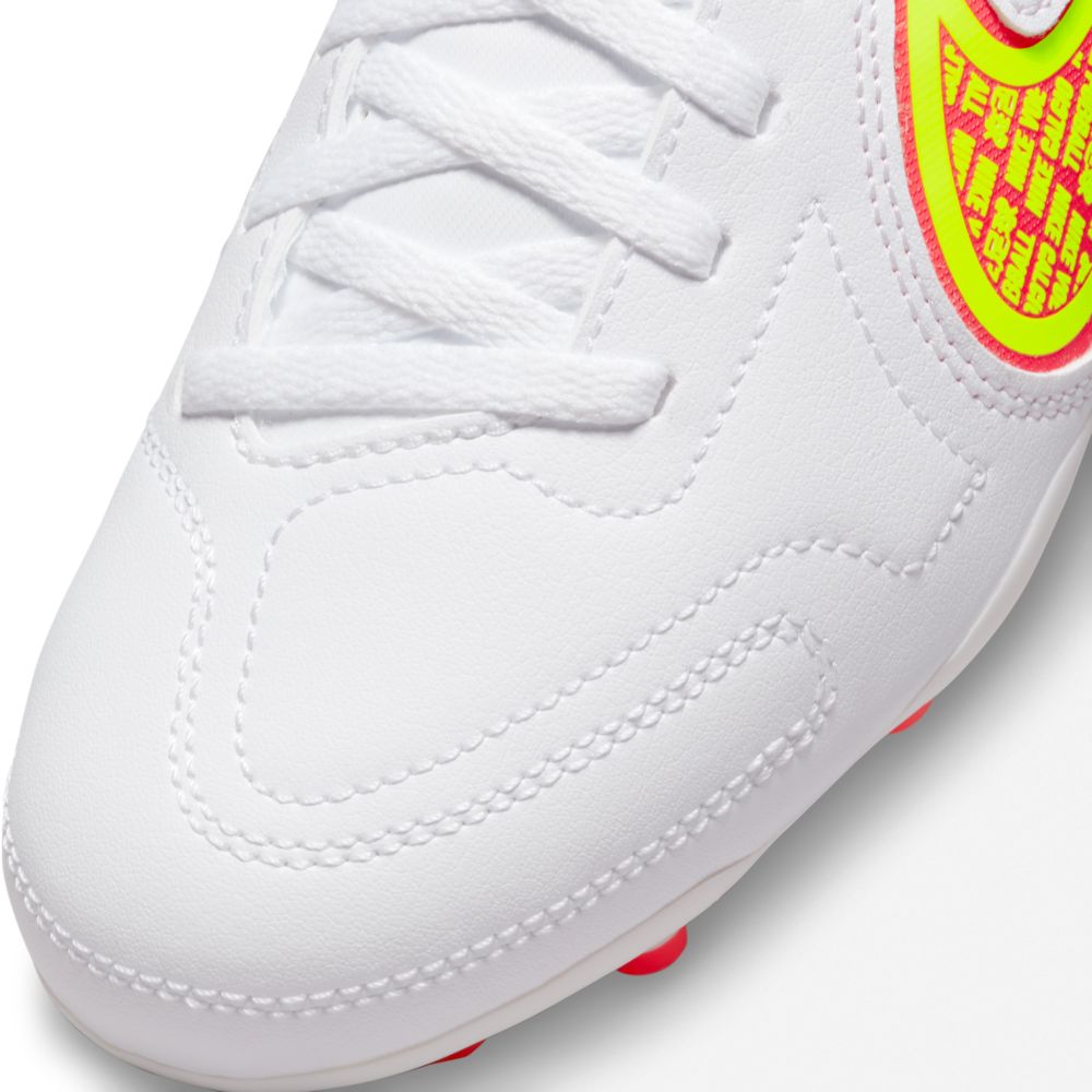 Nike JR Legend 9 Club FG-MG - White-Volt-Crimson (Detail 1)