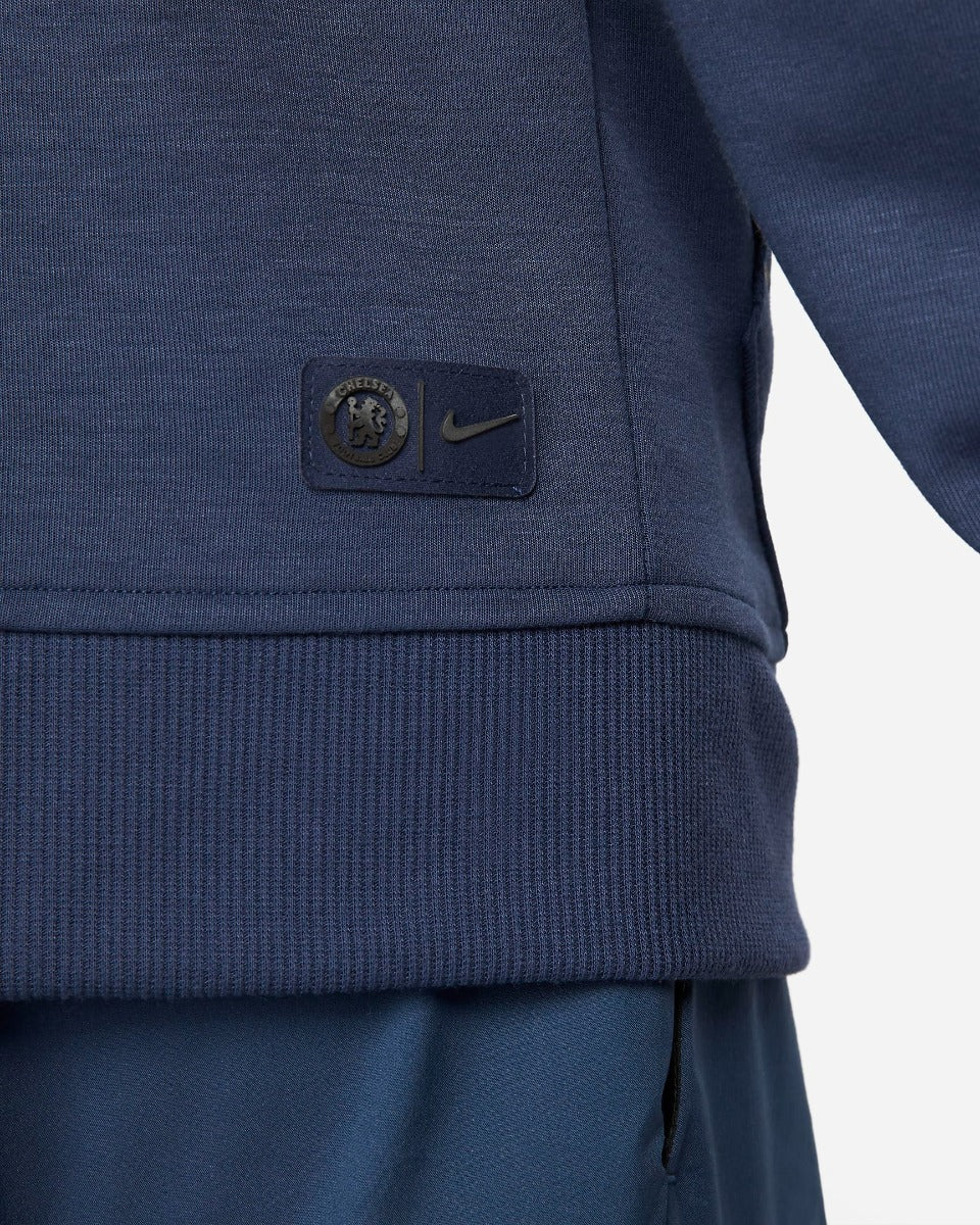Nike 2022 Chelsea Half Zip Travel Hoodie - Navy-Gold (Detail 4)