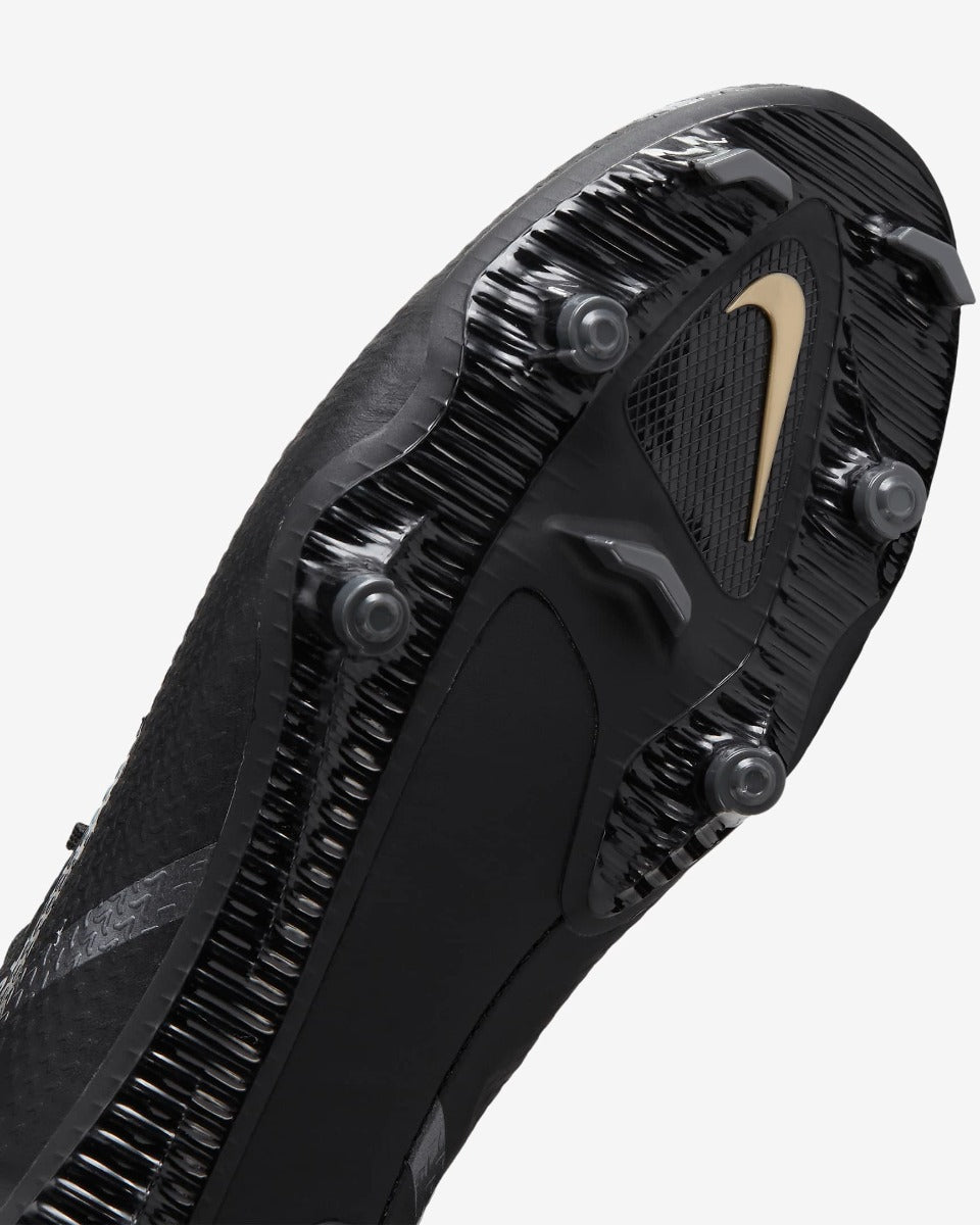 Nike Phantom GT2 Academy FG-MG - Black-Dark Grey-Gold (Detail 1)