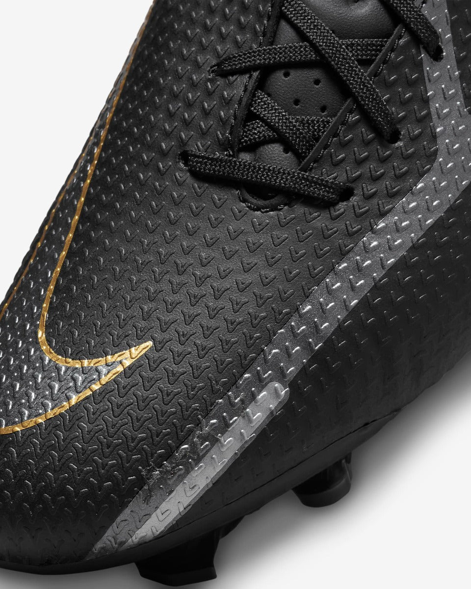 Nike Phantom GT2 Academy FG-MG - Black-Dark Grey-Gold (Detail 2)