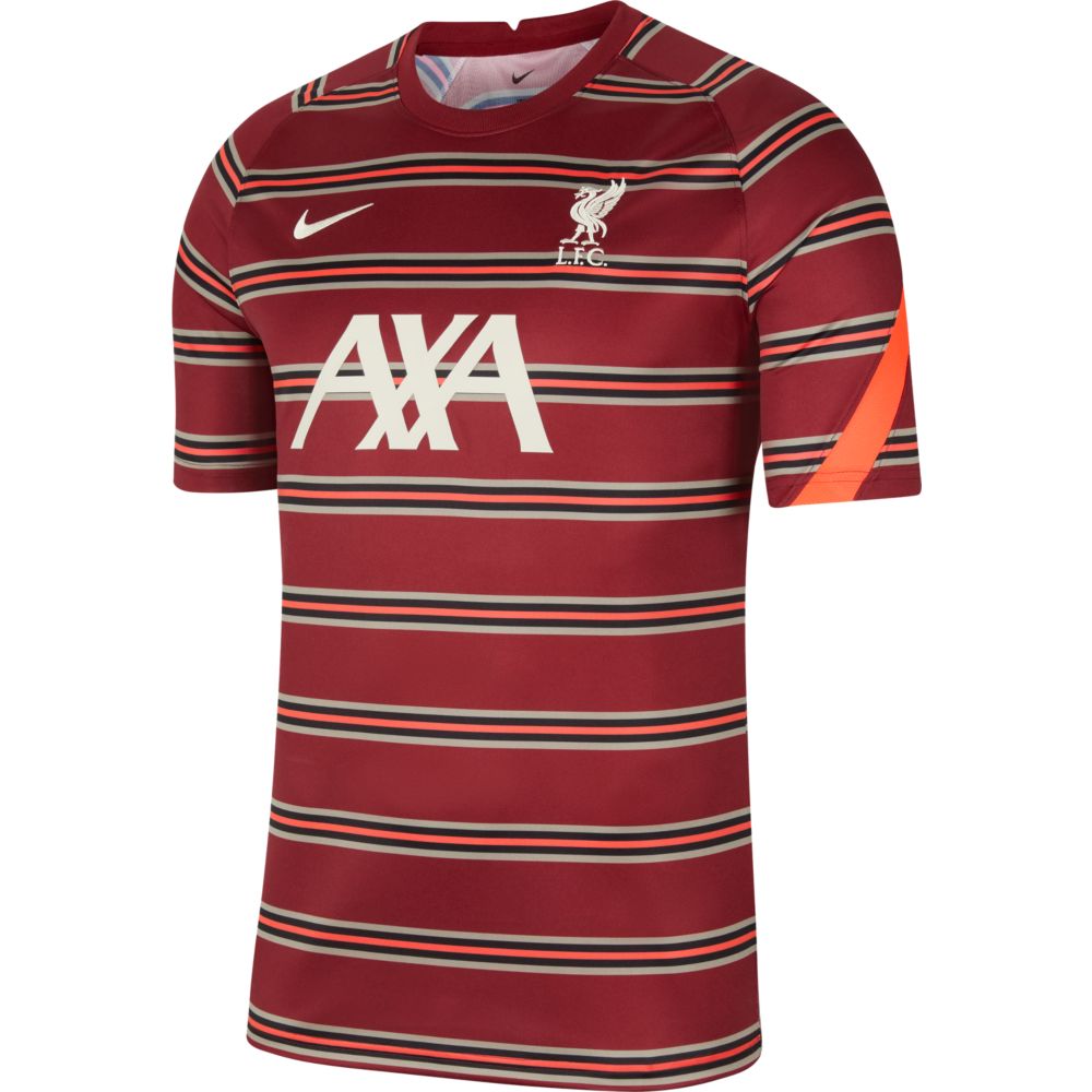 Nike 2021-22 Liverpool Pre-Match SS Jersey - Team Red-Crimson (Front)