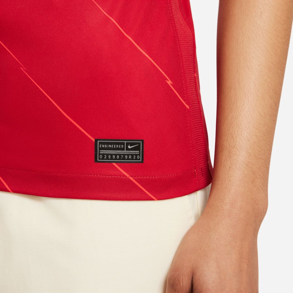 Nike 2021-22 Liverpool Women Home Jersey - Gym Red (Detail 4) 