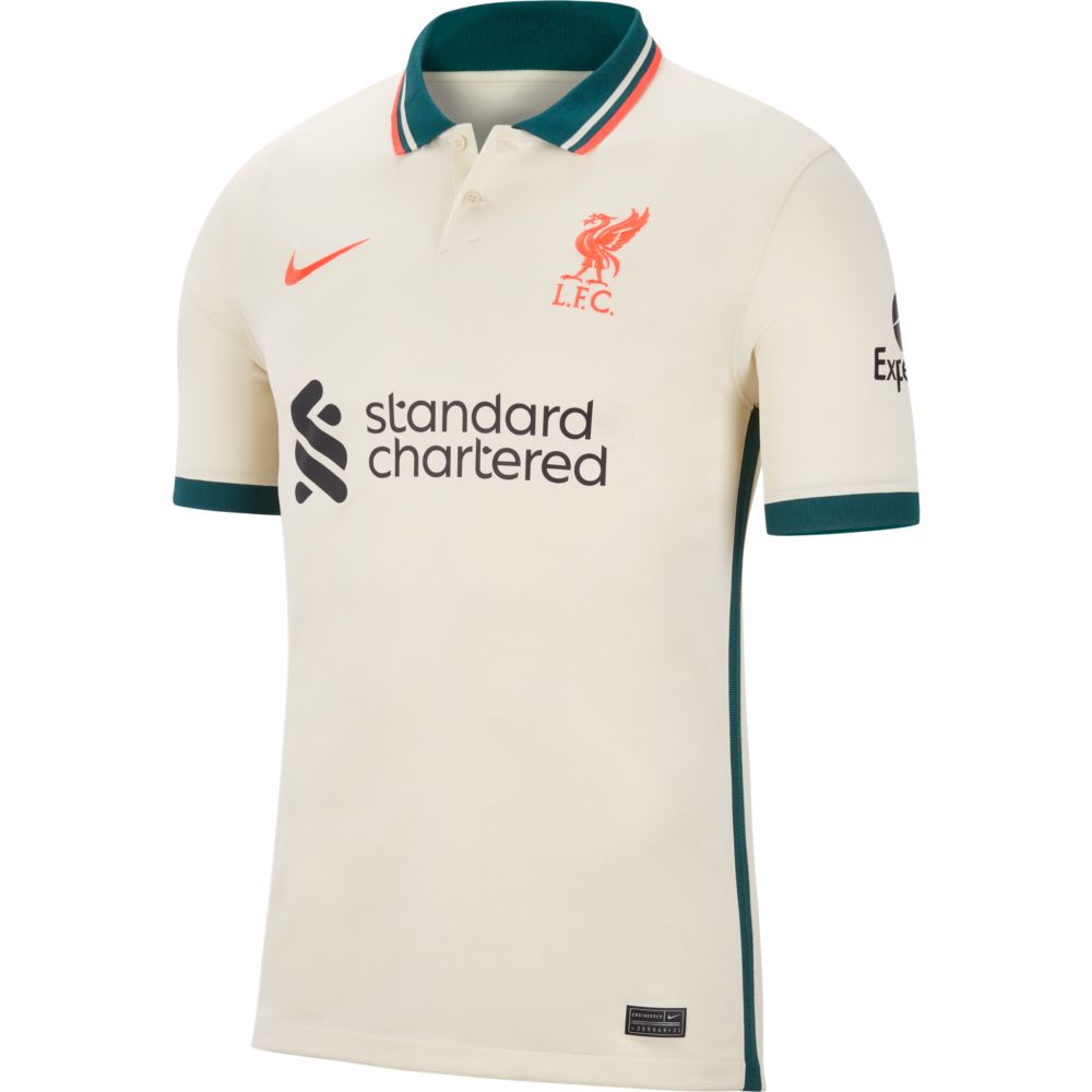 Nike 2021-22 Liverpool Away Jersey - Fossil (Front)