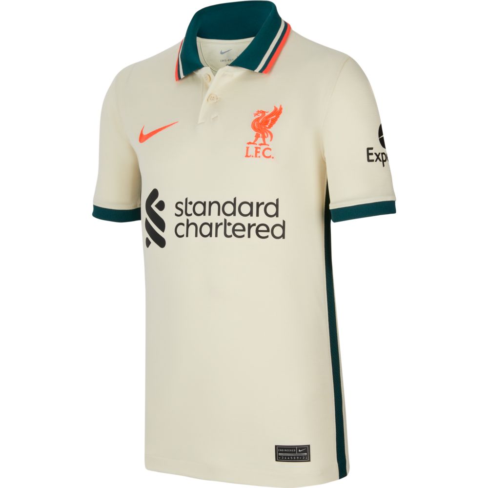 Nike 2021-22 Liverpool Youth Away Jersey - Fossil (Front)