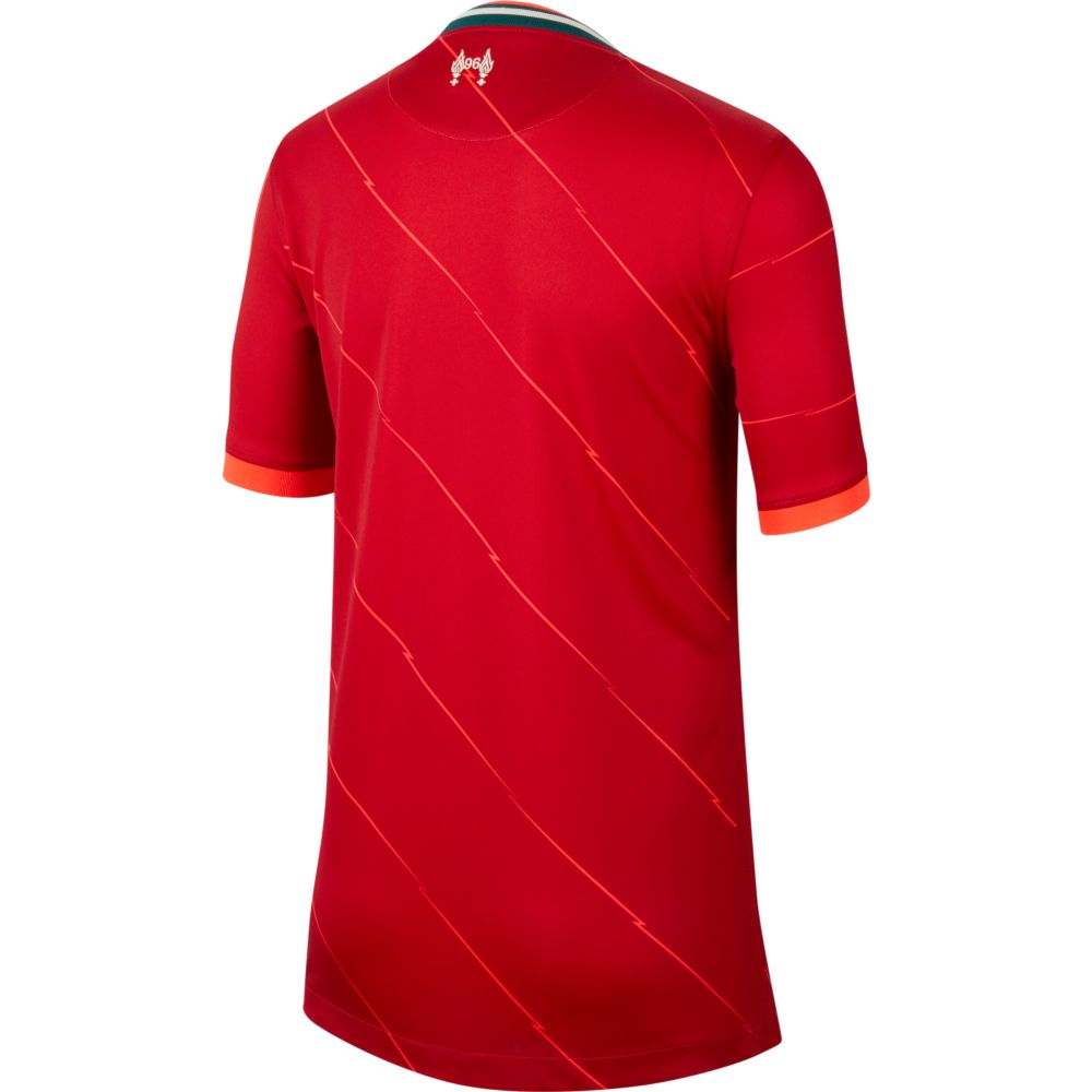 Nike 2021-22 Liverpool Youth Home Jersey - Gym Red-Crimson (Back)