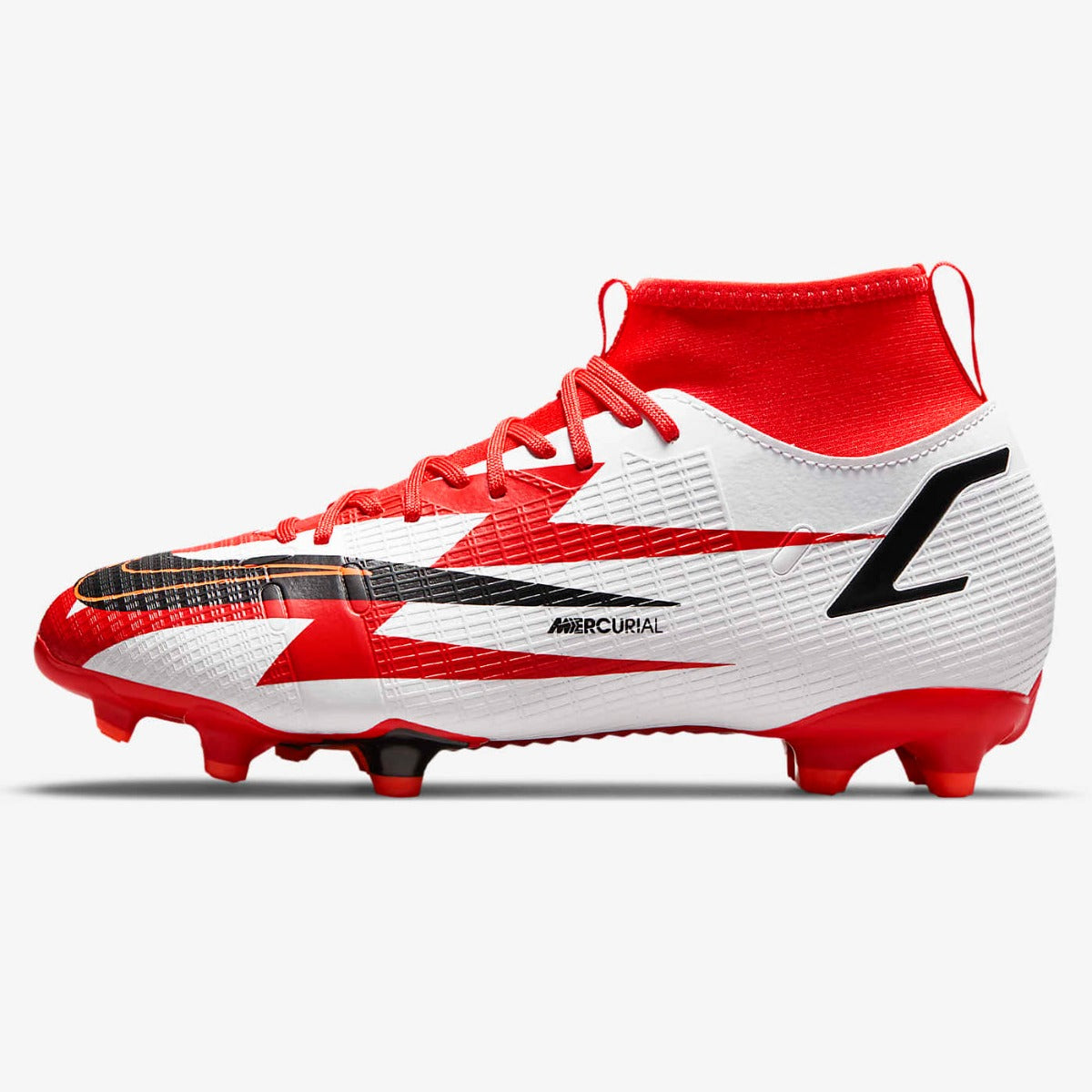 Nike JR Superfly 8 Academy CR7 FG-MG - Red-White (Side 1)