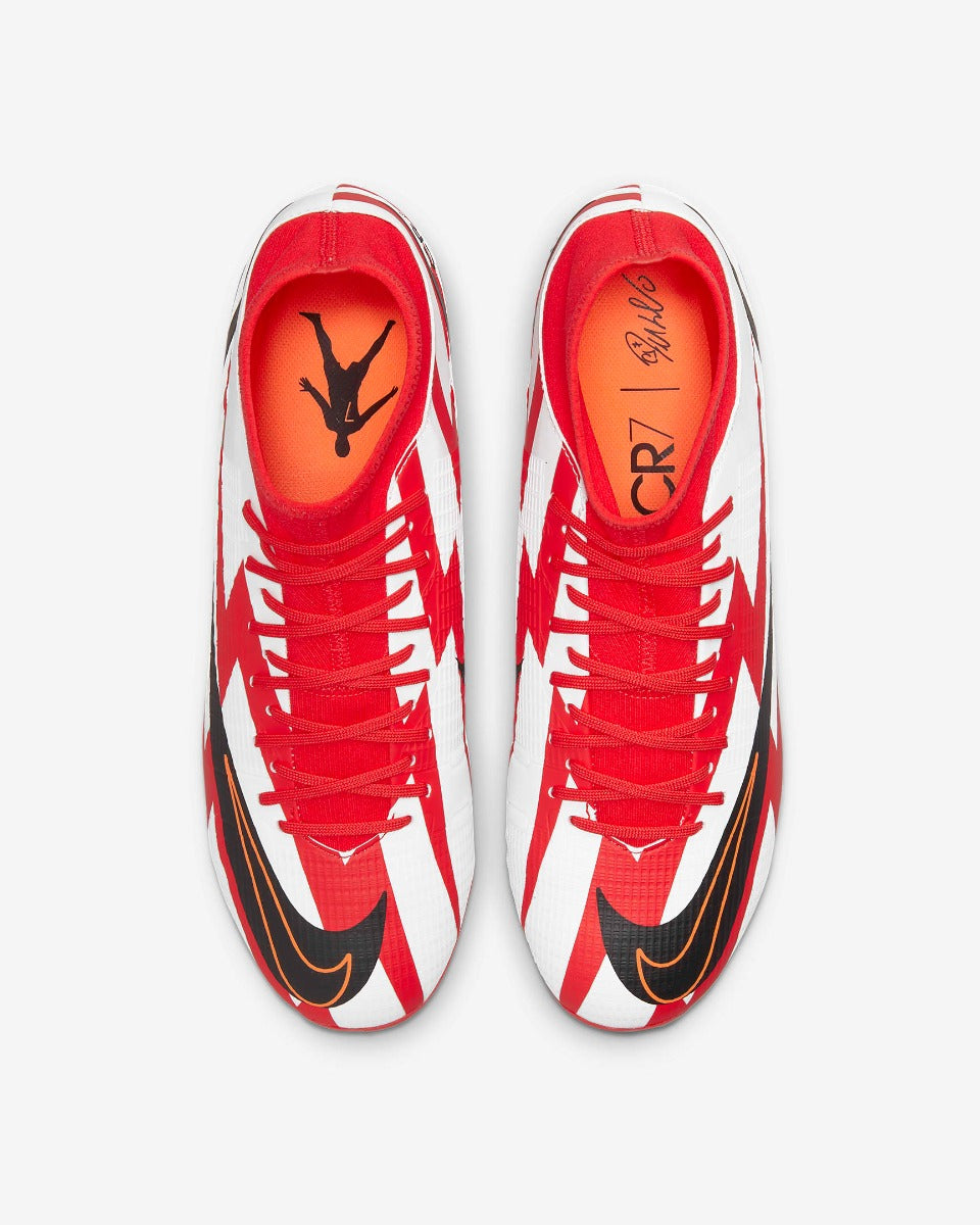 Nike Superfly 8 Academy CR7 FG-MG - Red-White (Pair - Top)