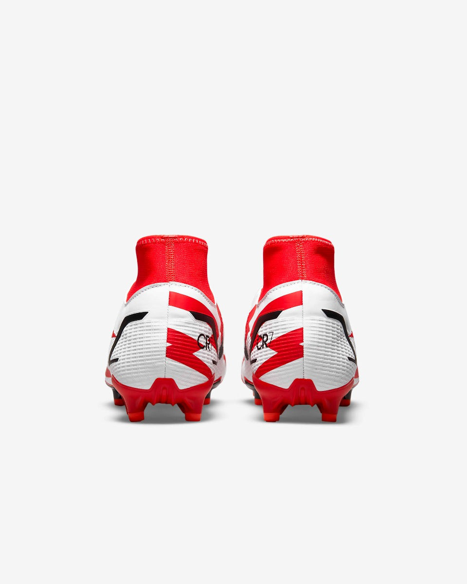 Nike Superfly 8 Academy CR7 FG-MG - Red-White (Pair - Back)