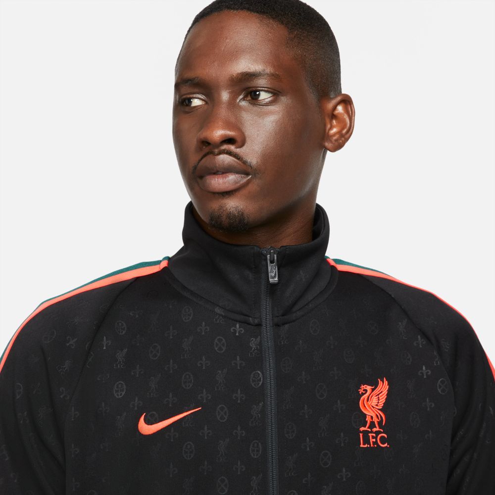 Nike 2021-22 Liverpool NSW N98 Jacket - Black-Crimson (Detail 1)