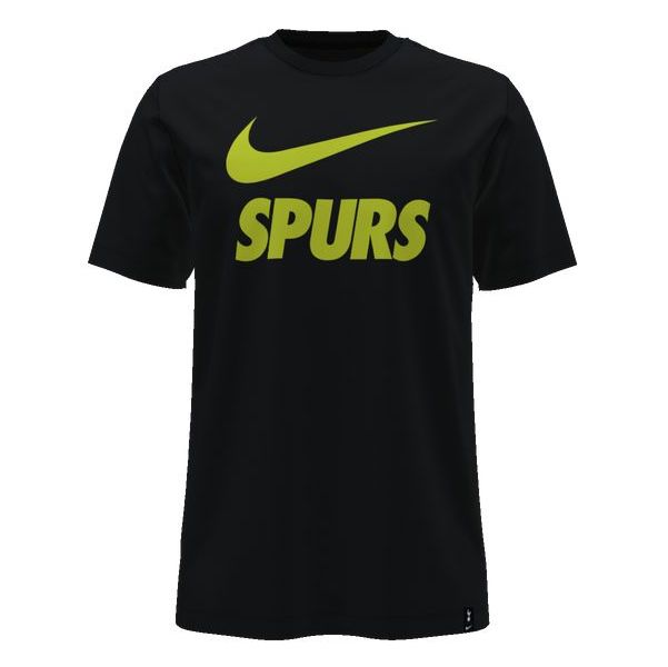 Nike 2021-22 Tottenham Swoosh Club Tee - Black (Front)