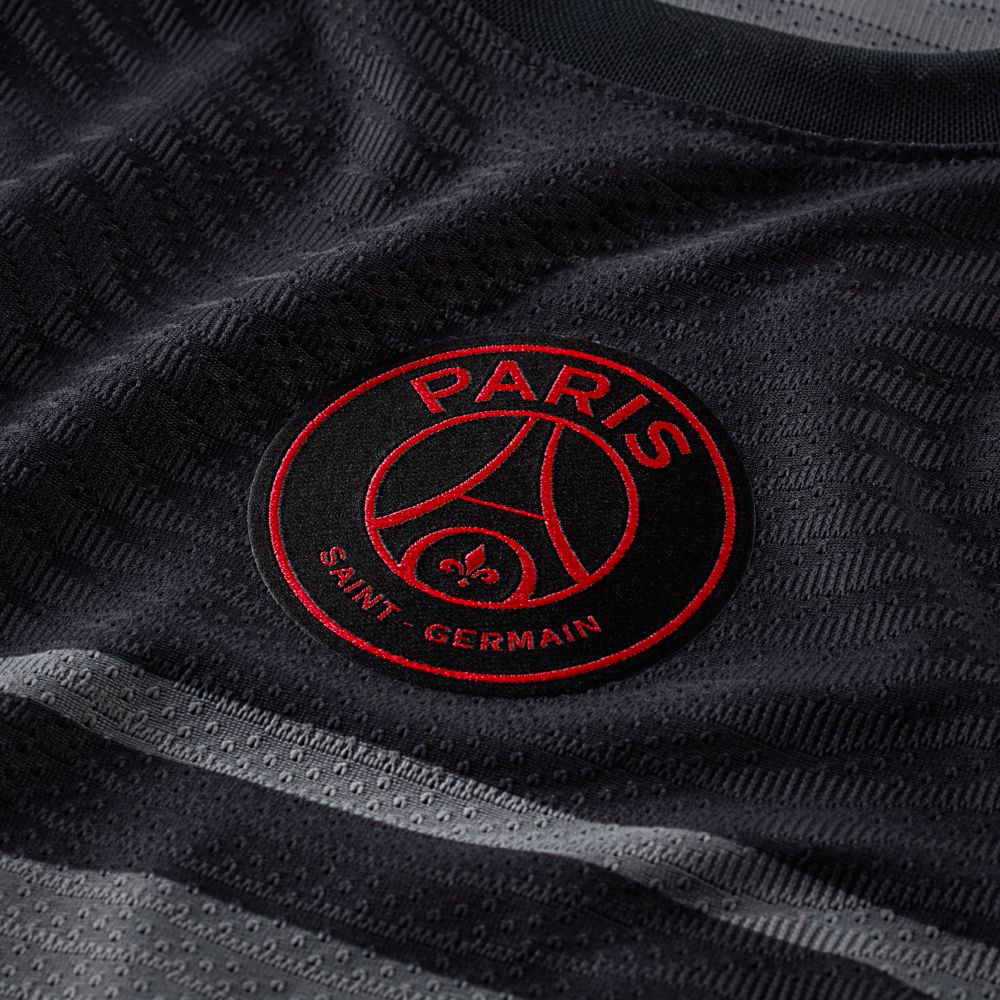 Nike 2021-22 PSG Third ADV Match Jersey - Black-Grey (Detail 5)