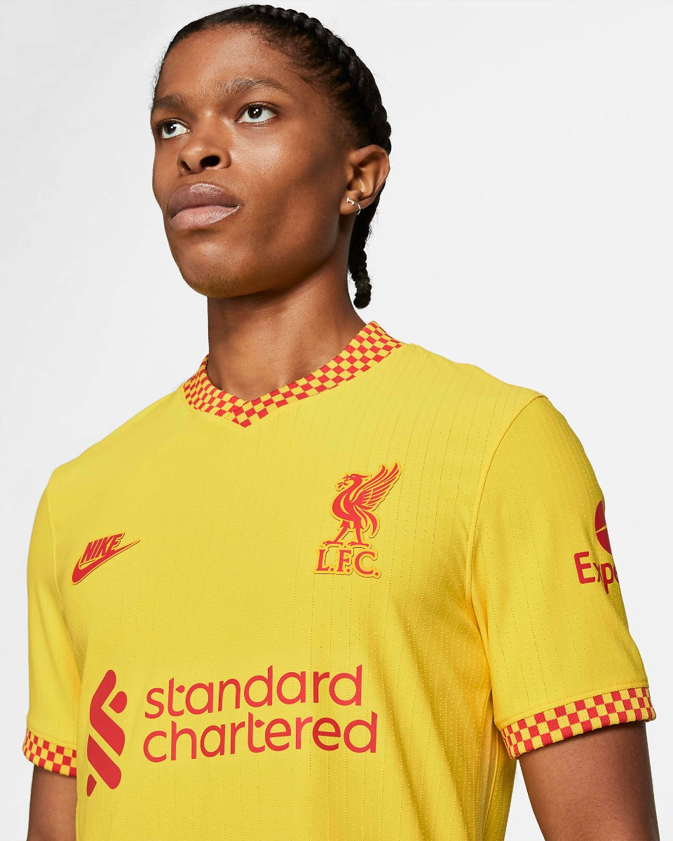 Nike 2021-22 Liverpool Third ADV Match Jersey - Yellow (Detail 1)