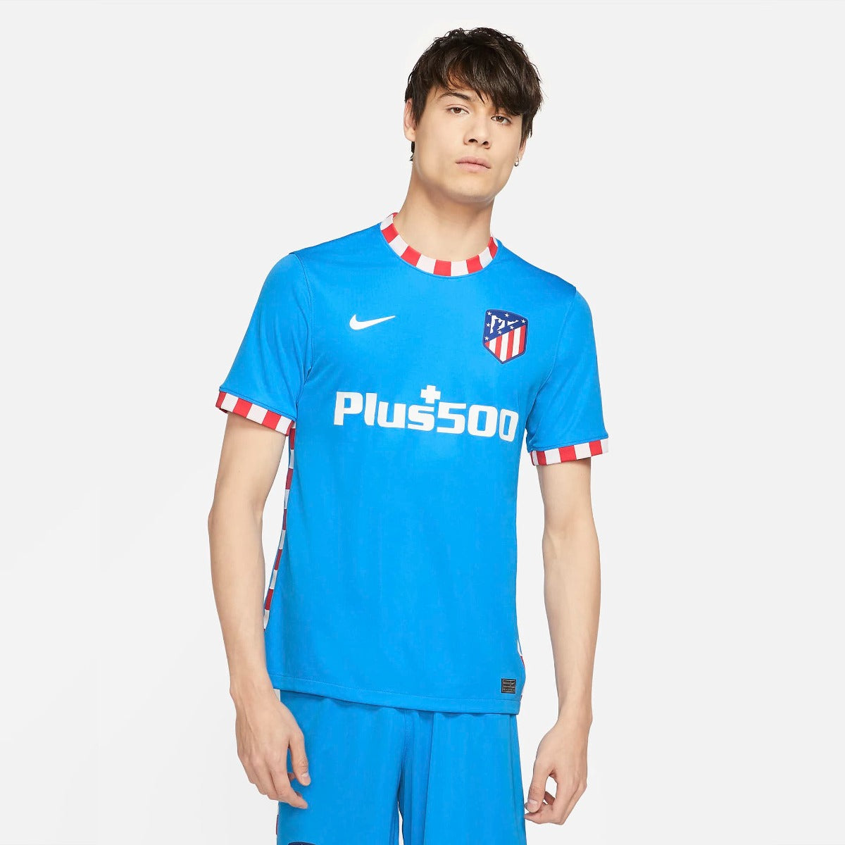 Nike 2021-22 Atletico Madrid Third Jersey - Blue (Model - Front)