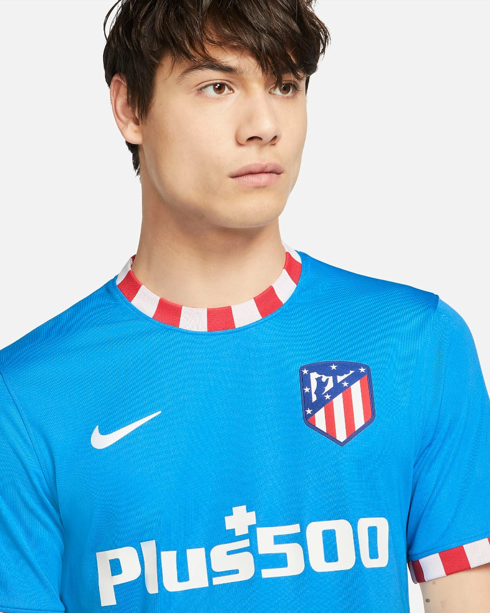 Nike 2021-22 Atletico Madrid Third Jersey - Blue (Detail 1)