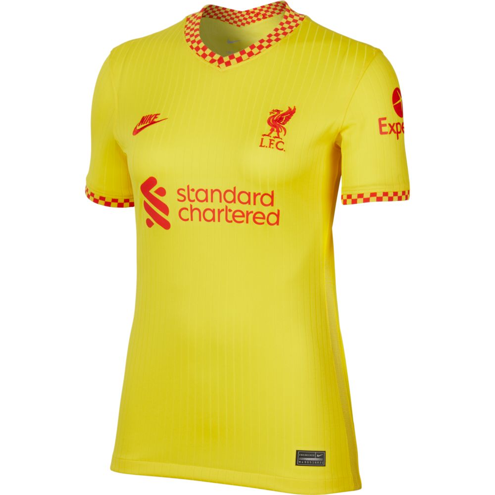 Nike 2021-22 Liverpool Women Third Jersey - Yellow (Front)