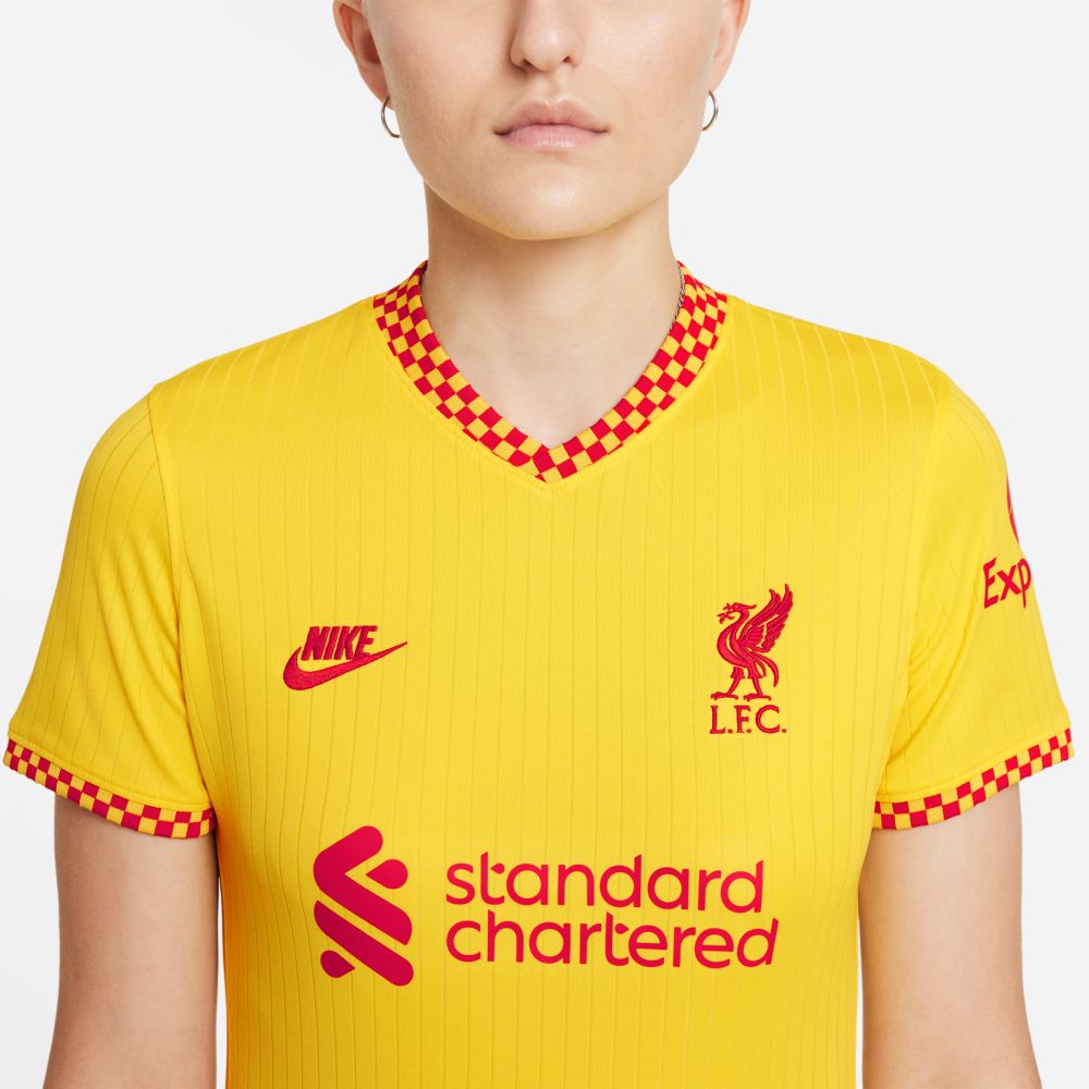 Nike 2021-22 Liverpool Women Third Jersey - Yellow (Detail 1)