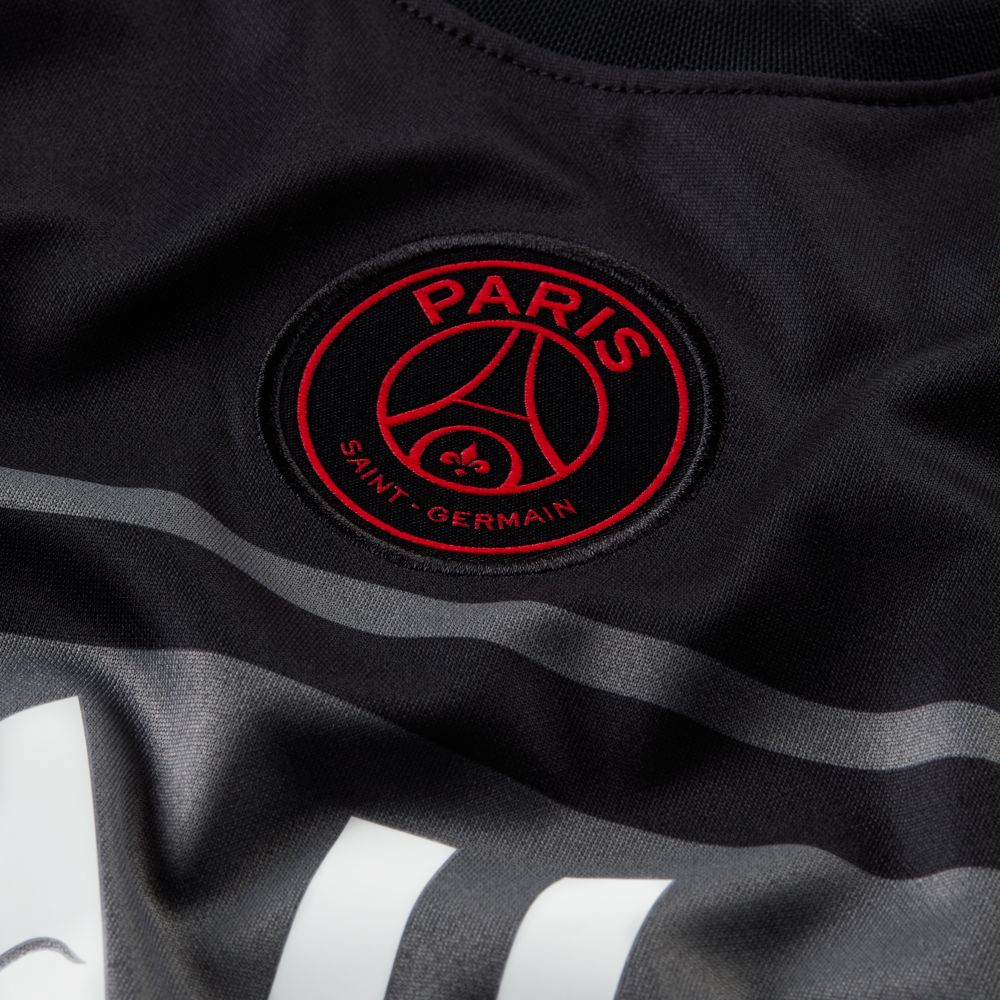 Nike 2021-22 PSG Youth Third jersey - Black-Grey (Detail 5)
