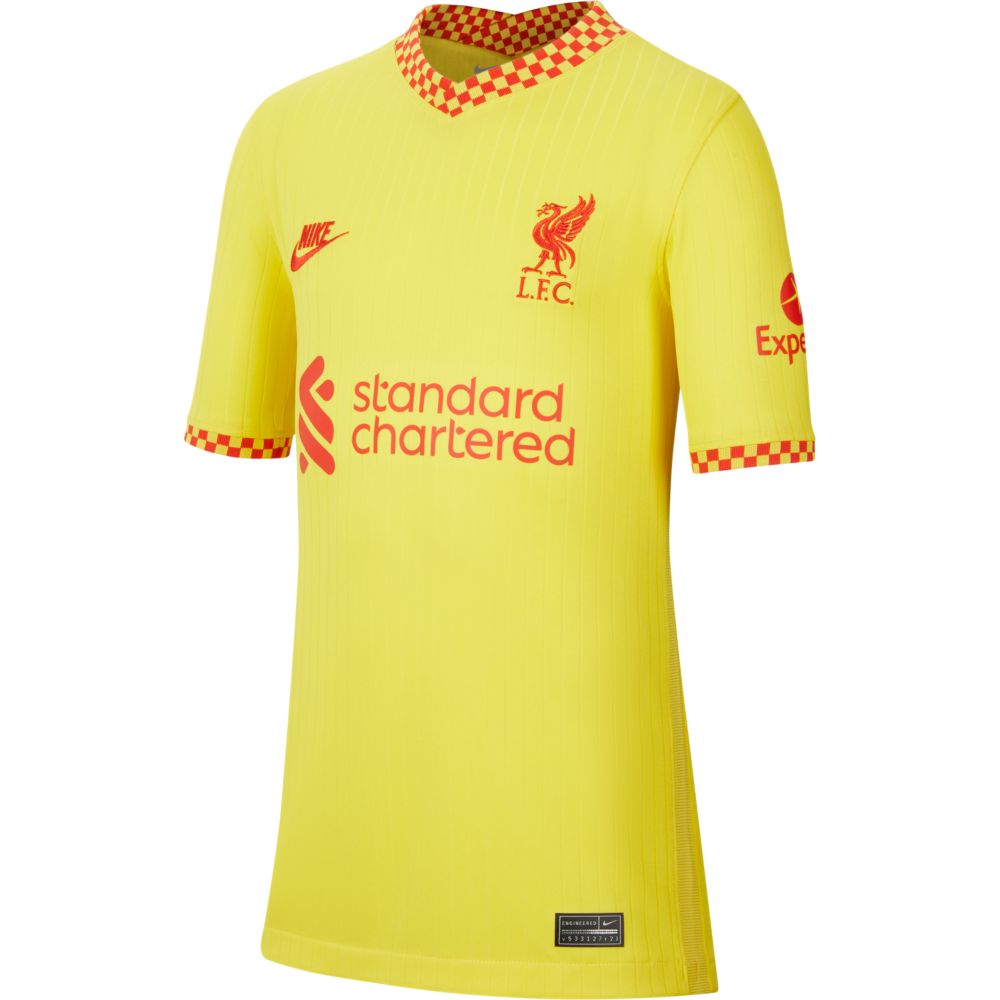 Nike 2021-22 Liverpool Youth Third Jersey - Yellow