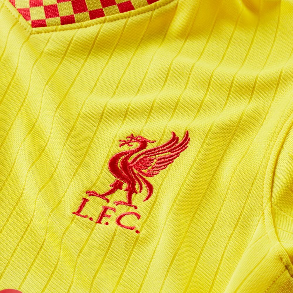 Nike 2021-22 Liverpool Youth Third Jersey - Yellow (Detail 6)