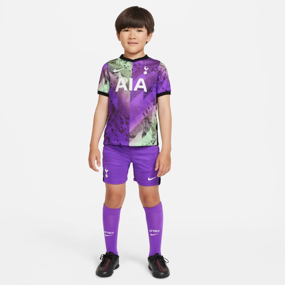 NIKE 2021-22 TOTTENHAM 3RD Little Kids' Mini Kit - Purple/Black