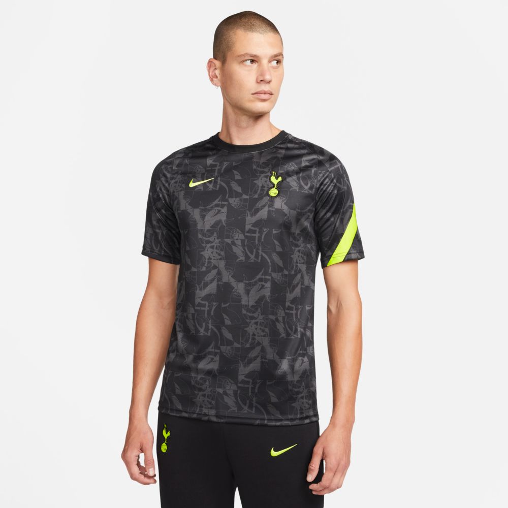 Nike 2021-22 Tottenham DF Pre-Match Jersey - Black (Model - Front)