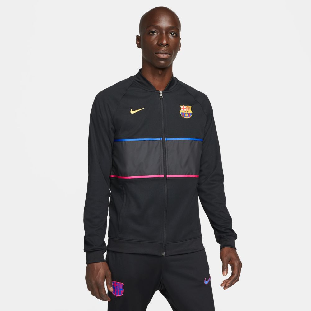 Nike 2021-22 Barcelona I96 Anthem Full-Zip Jacket - Black