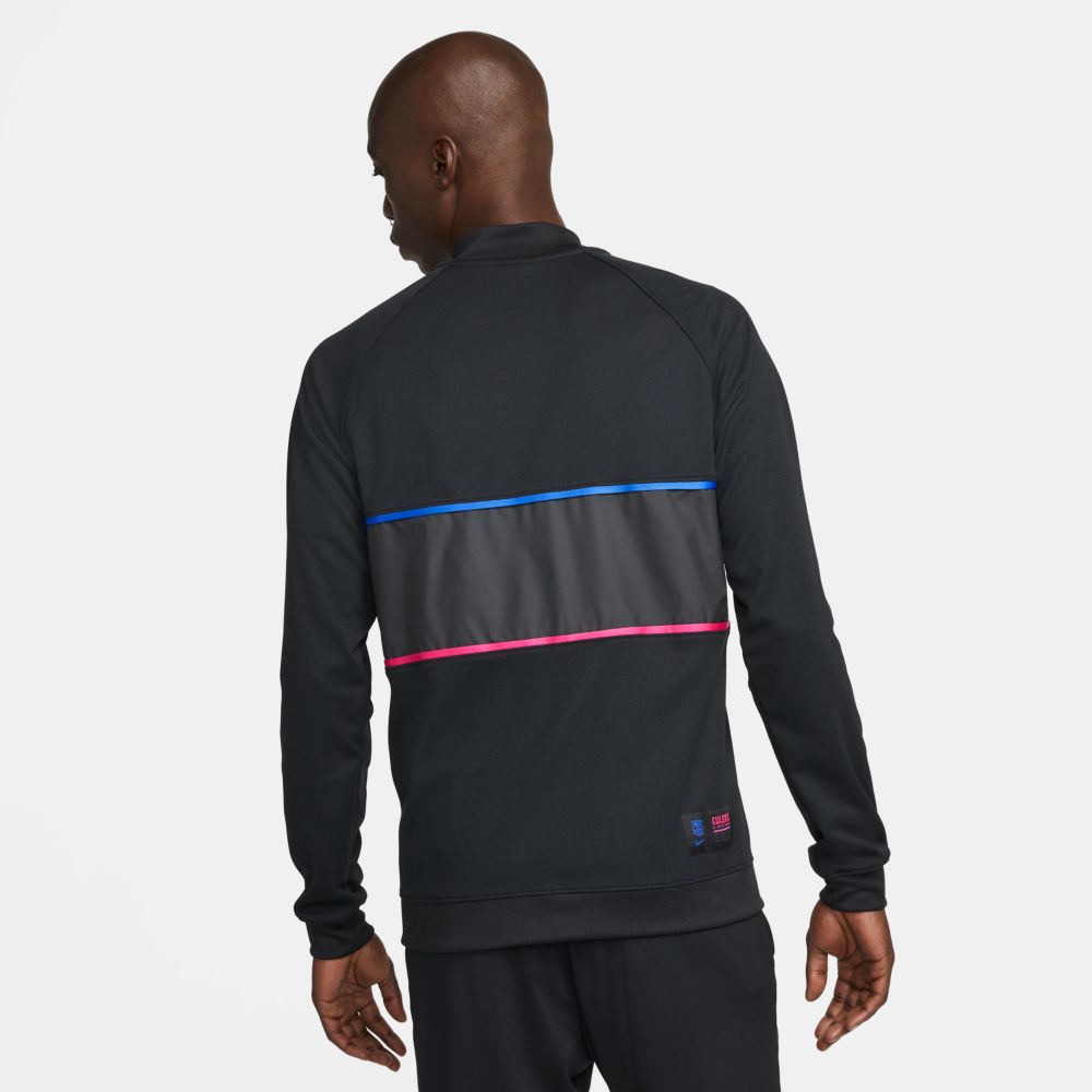 Nike 2021-22 Barcelona I96 Anthem Full-Zip Jacket - Black (Model - Back)