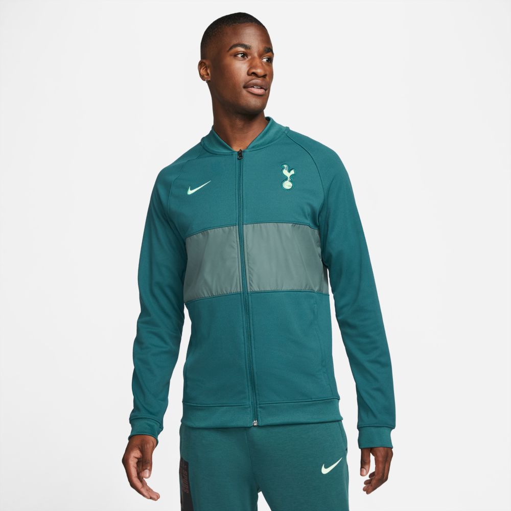 Nike 2021-22 Tottenham  I96 Anthem Full-Zip Jacket - Dark Teal (Model - Front)