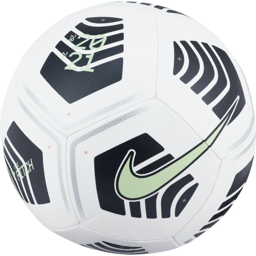 Nike Pitch Training Ball - White-Black-Lime Glow (Front)