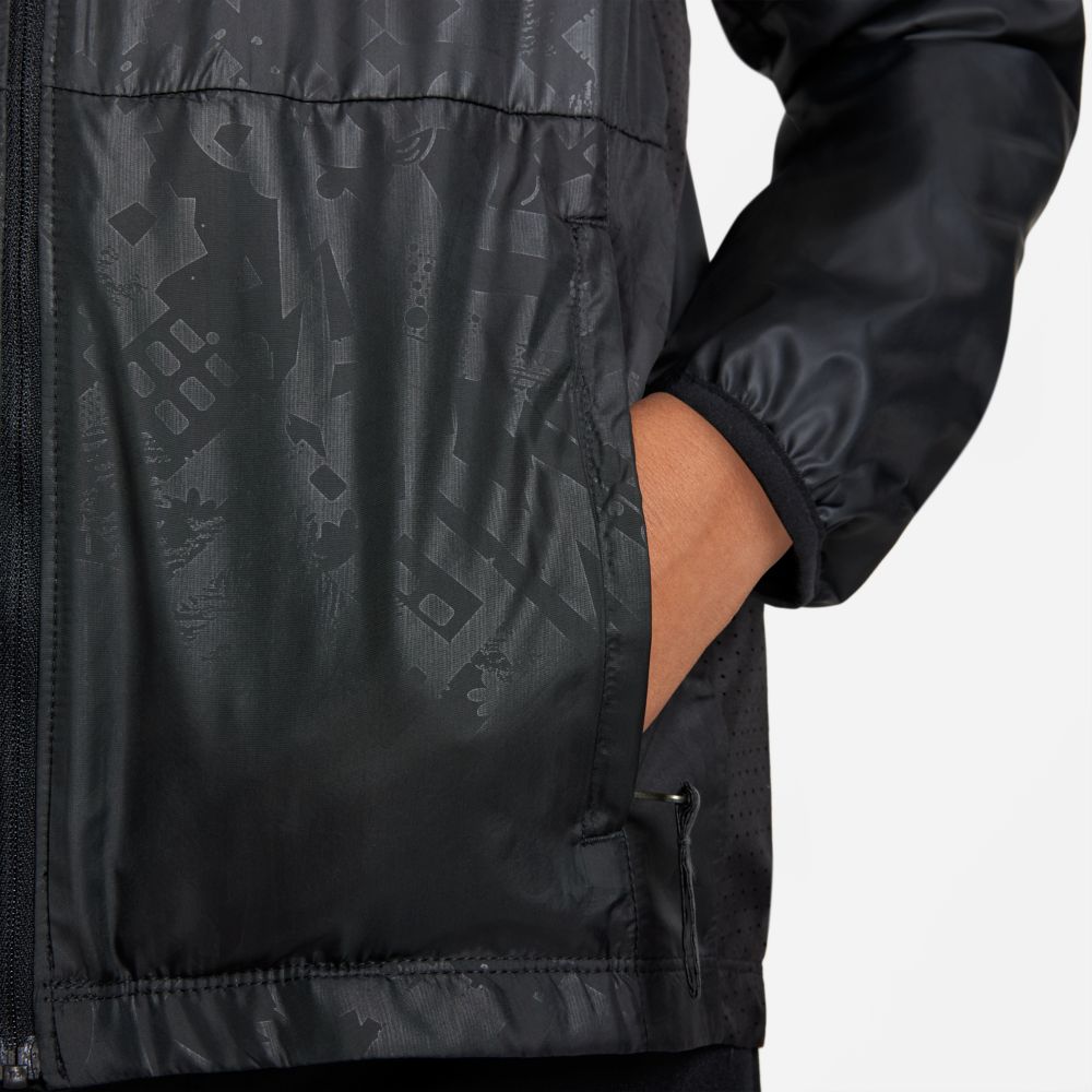 Nike 2021-22 Barcelona Youth Dry-Repel Academy AWF Jacket - Black (Detail 2)