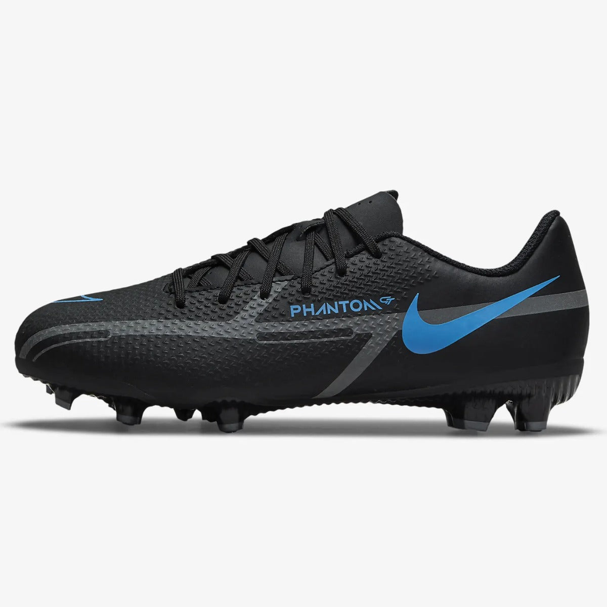 Nike JR Phantom GT2 Academy FG-MG - Black-Blue (Side 1)