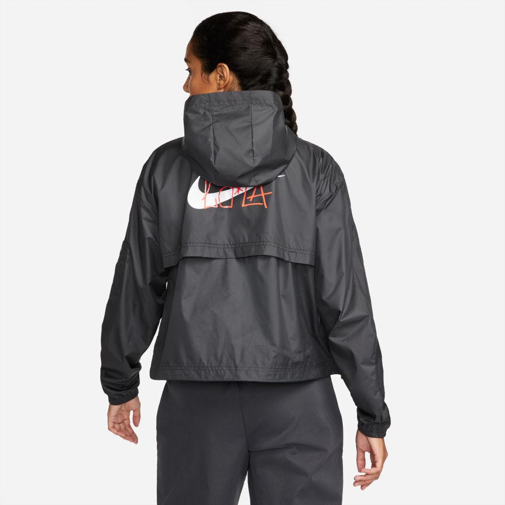 Nike 2021-22 Club America Women NSW Woven jacket - Black (Model - Back)