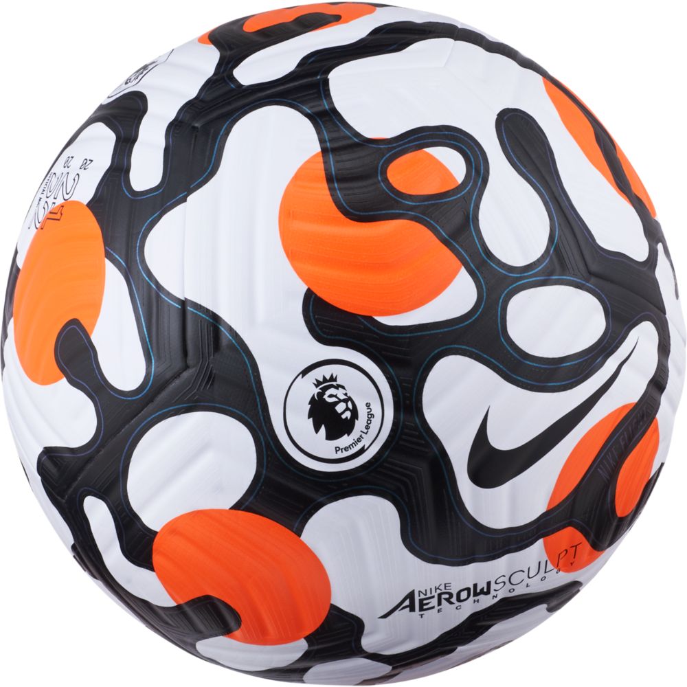 Nike Premier League Flight Ball - White-Black-Orange (Front)