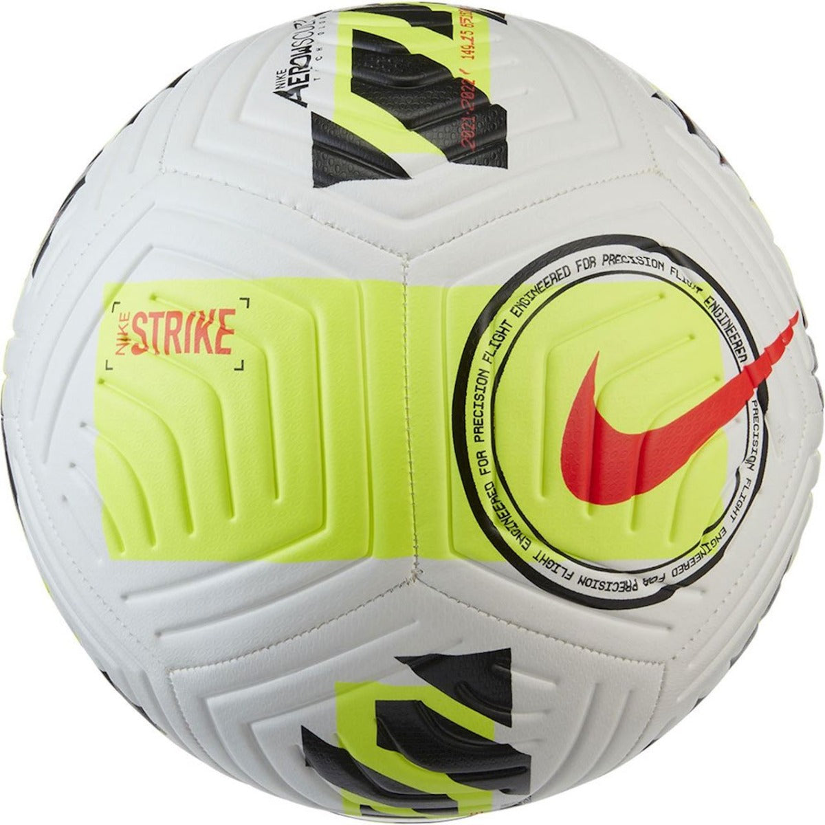 Nike Strike Soccer Ball - White-Volt-Black (Back)
