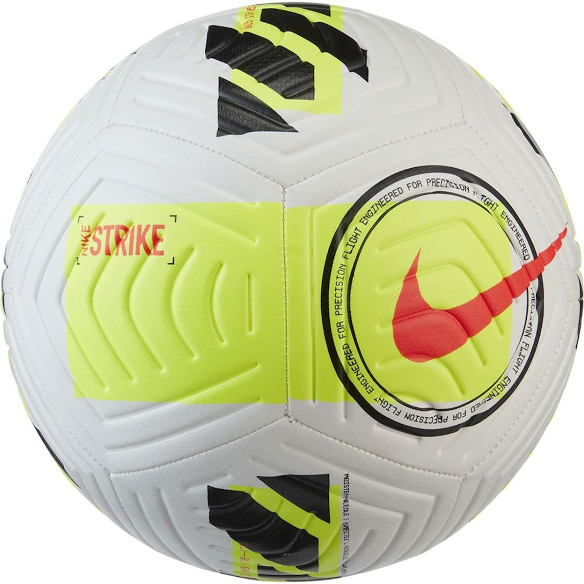 Nike Strike Soccer Ball - White-Volt-Black (Front)