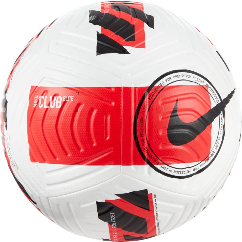 Nike Club Elite Ball - White-Bright Crimson (Front)