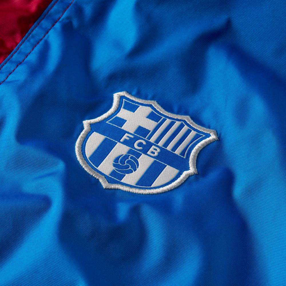 Nike 2021-22 Barcelona SB Anorak Jacket - Soar-Noble Red (Detail 2)