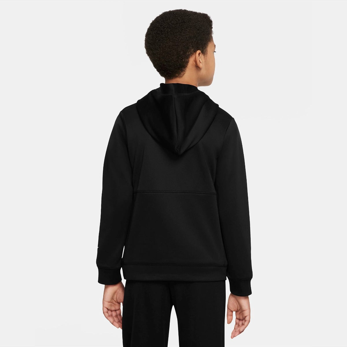 Nike Youth DF FC Libero Hoodie - Black-White (Model - Back)