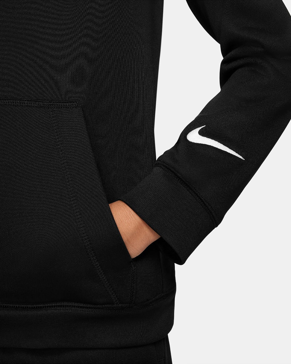 Nike Youth DF FC Libero Hoodie - Black-White (Detail 3)