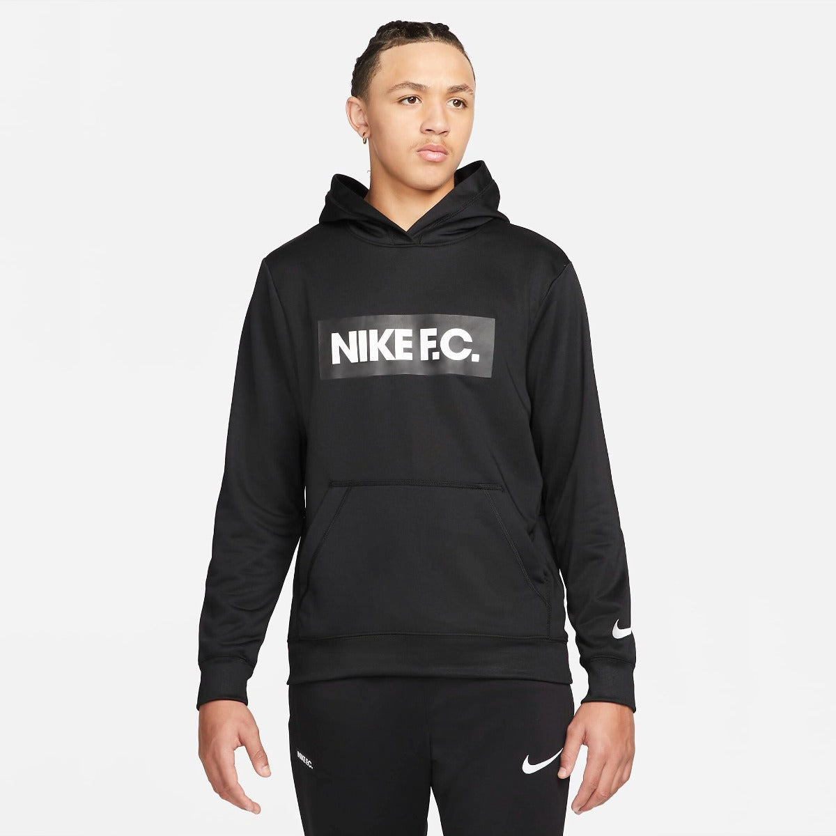 Nike DF FC Libero Hoodie - Black (Model - Front)