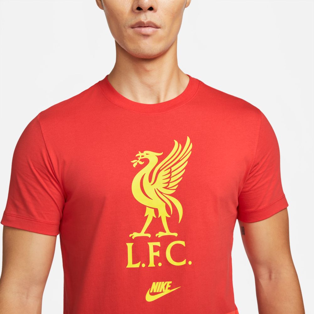 Nike 2021-22 Liverpool FUTR Crest Tee - Rush Red (Detail 1)