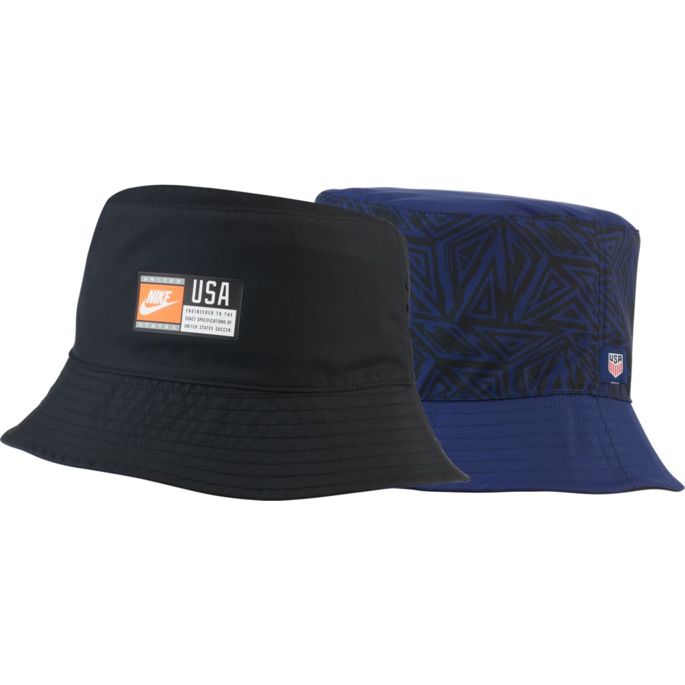 Nike 2021-22 USA Reversible Bucket Hat - Navy-Black (Both Sides - Front)