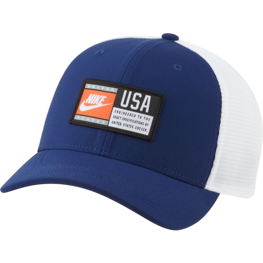 Nike USA Aero C99 Trucker Jocktag Hat - Navy-White (Front)